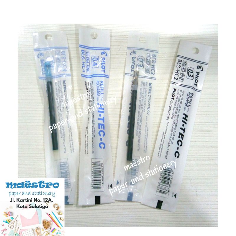 

Refil Pilot Hi-Tec - C 0.3mm / 0.4mm / Isi Ulang Pilot Hitec - C 0.3 mm / 0.4 mm