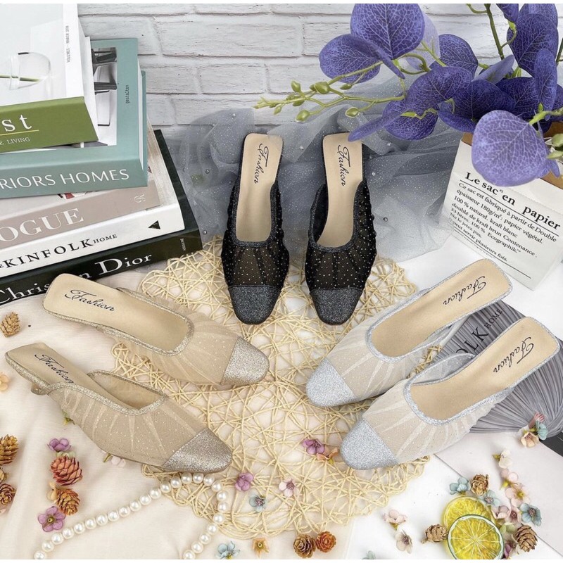 heels wanita 1895 import realpict