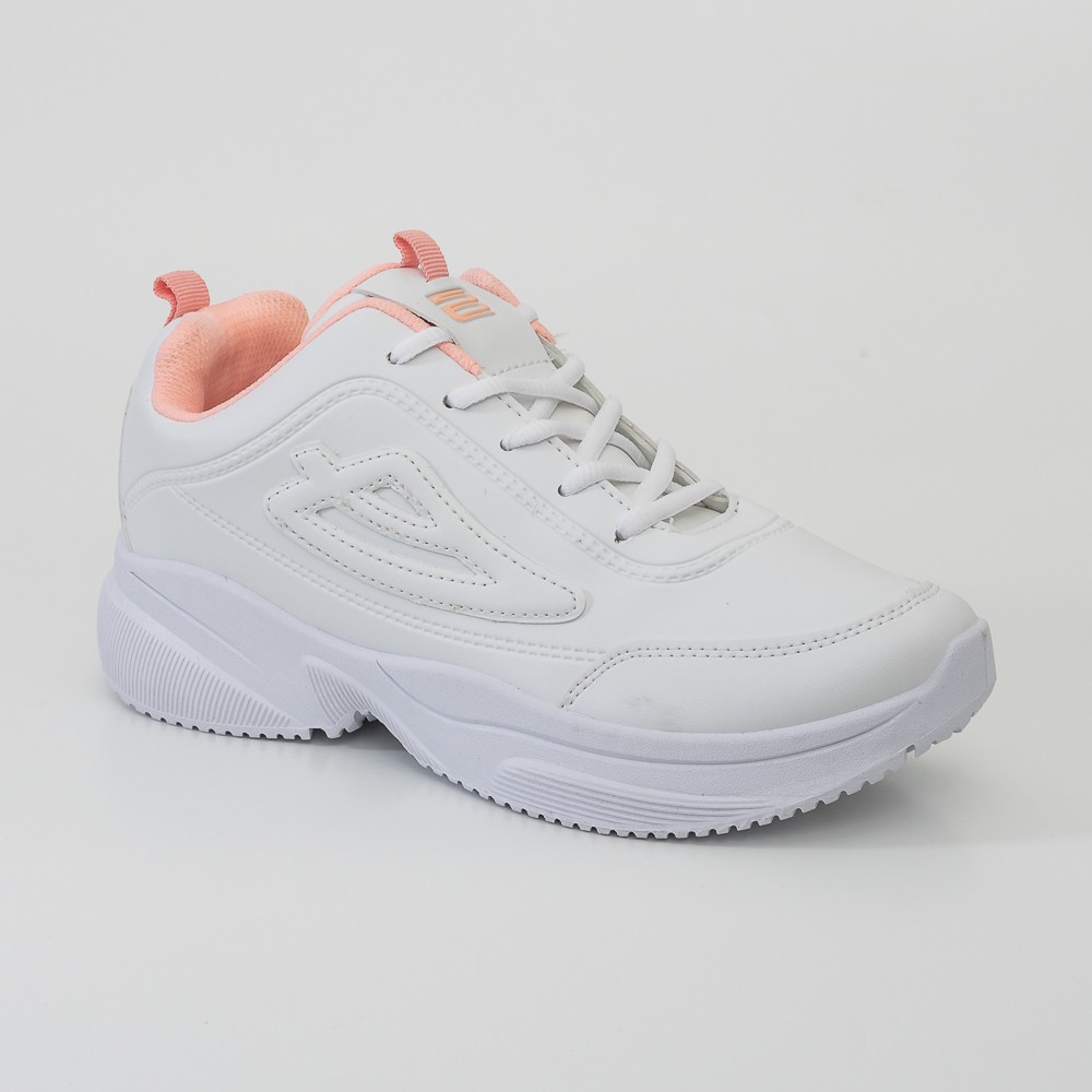 Ando Official Sepatu Sneakers Jesslyn Wanita Dewasa - Putih/Persik-1