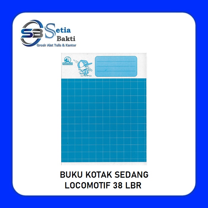 

LOCOMOTIF Buku Tulis Kotak Sedang 38 Lembar - 1 Pcs