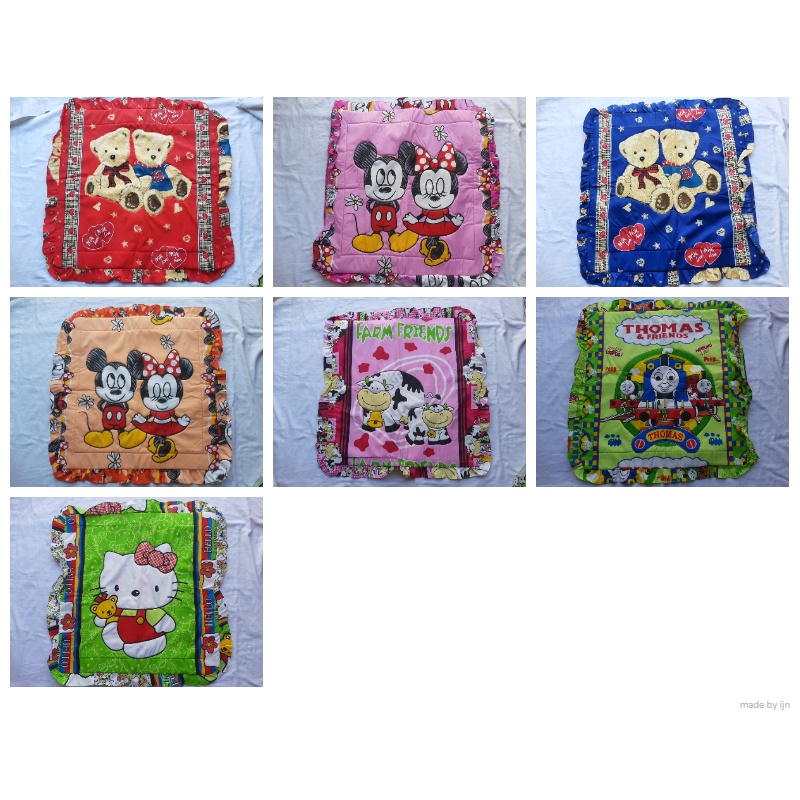 ❤ IJN ❤ [COD] SARUNG BANTAL LANTAI 70X70 RUMBAI PREMIUM KARAKTER ANAK