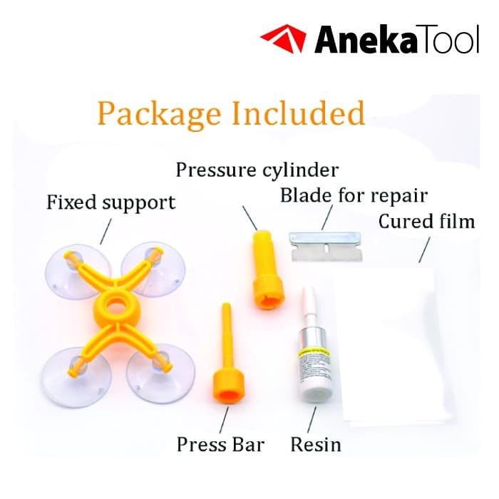 AnekaTool Alat Tambal Kaca Mobil Retak Windshield Repair Kit