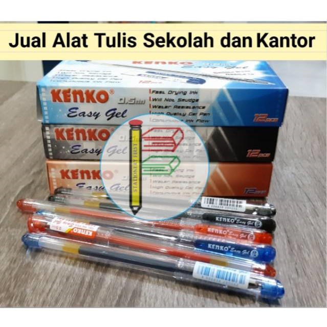 

Gel Pen Kenko Easy Gel 0.5mm per Lusin