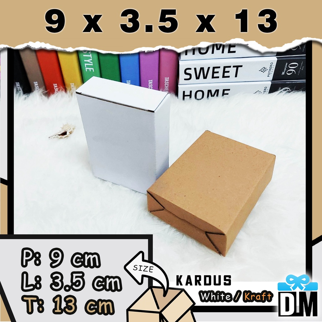 

Kardus 9 x 3 x 13 cm Dus Box 9x3x13 cm Kotak Packing 90 x 30 x 130 mm Putih Coklat White Kraft Dus Kartu Pita dll