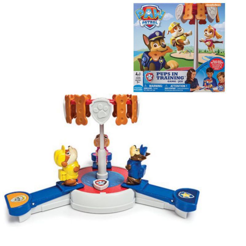 Mainan anak board game paw patrol pups in training