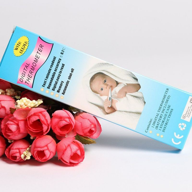 Thermometer Digital Alat Pengukur Suhu Badan Tubuh Bayi Baby Anak Termometer Ukur Suhu Ketiak Lengan