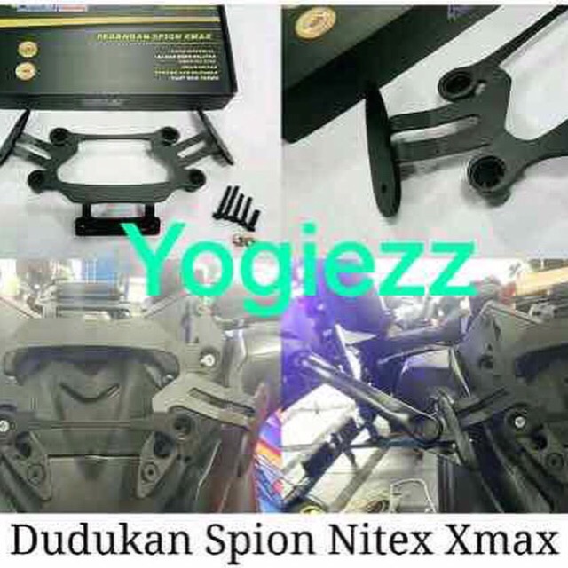 Bracket spion yamaha xmax bracket gps xmax 250 nitex bracket cnc xmax bracket spion dan gps nitex