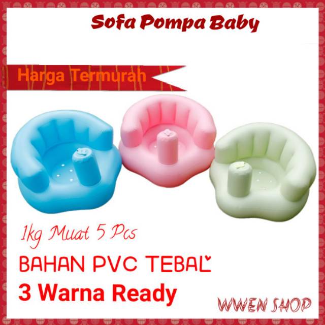 Sofa Bebek Bayi Anak Angin Bahan PVC Ada Musik Baby Duduk diam Makan