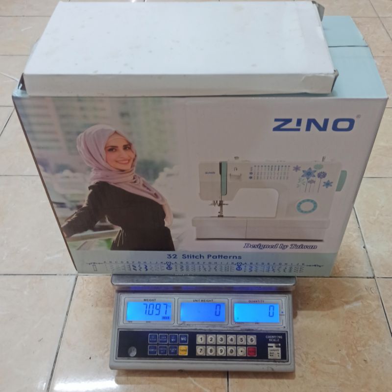 Mesin Jahit Portable ZINO KH60H / 32 Pola Jahitan / Portablr Zino KH60H