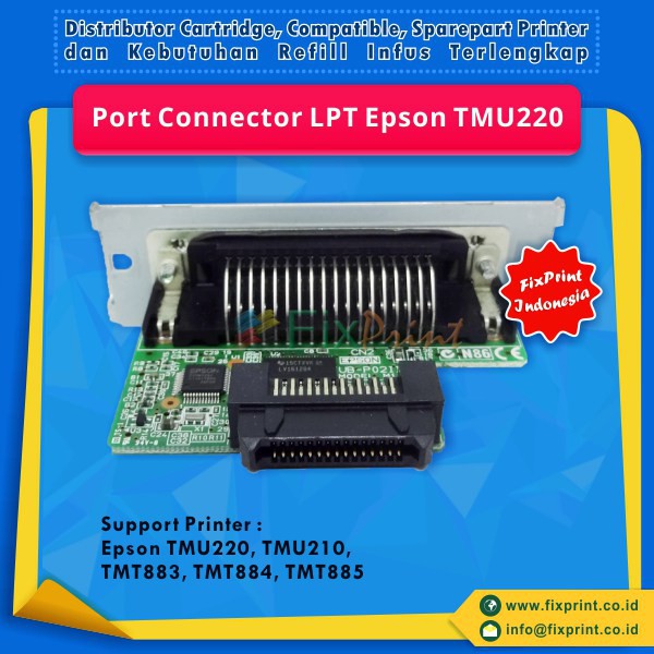 Port Connector LPT Epson TM-U220 TM-U210 TM-T88iii TM-T88iv TM-T88v,  TMT883 TMT884 TMT885 Murah