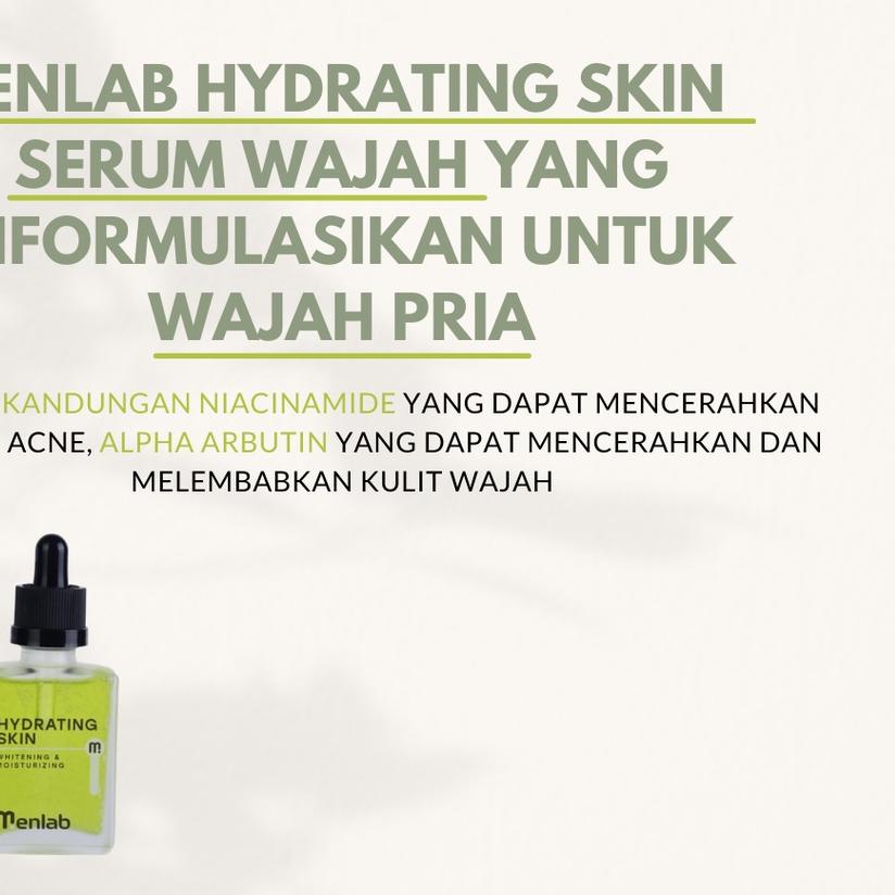 ✼ PROMO ! SERUM MENLAB HYDRATING SKIN SERUM | MENLAB HYDRATING SERUM | MEN LAB SERUM PRIA ORIGINAL 1