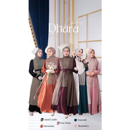 READY LADY DHARA SIZE L BY ADEN HIJAB - READY SETELAH LEBARAN