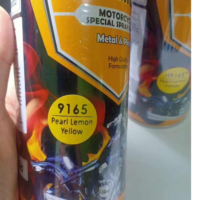 Pilok Pilox DITON Premium H9165* Pearl Lemon Yellow / Kuning Lemon Metalik / Kuning Honda (400cc/400ml)