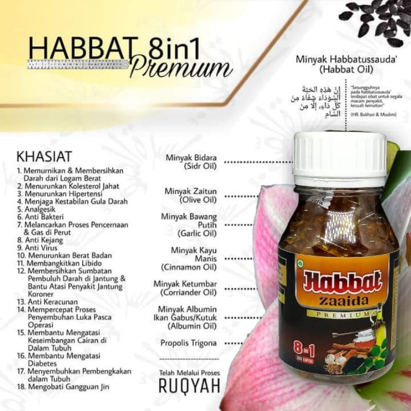 PROMO HABBAT  8in1 PREMIUM 100 Kapsul HABBATUSSAUDA