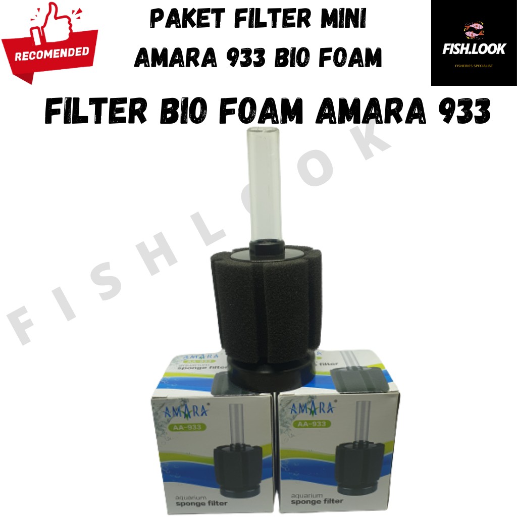 paket filter Amara AA833 / AA833 - Aerator Amara 1 Lubang aquarium biofoam / bio foam amara AA833