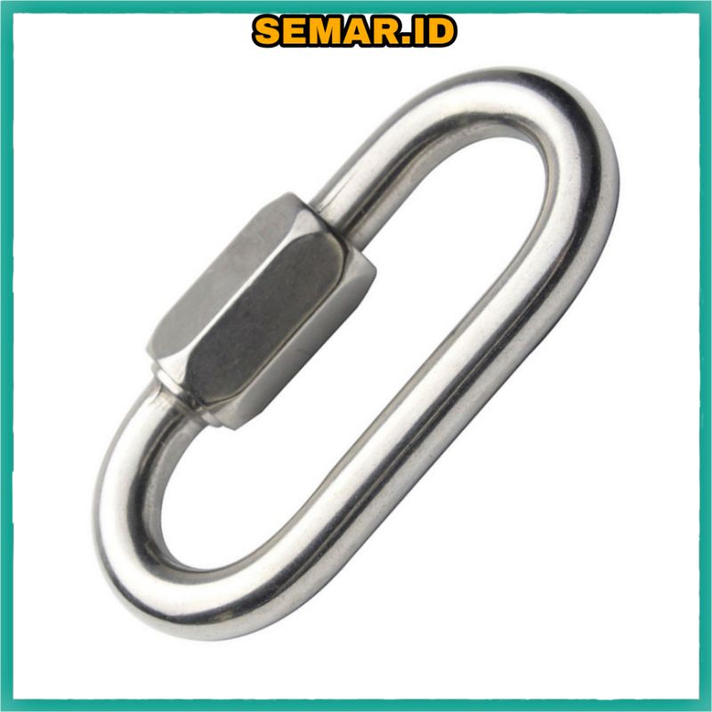 Karabiner Safety Lock Stainless Steel - XD-8619 - Silver