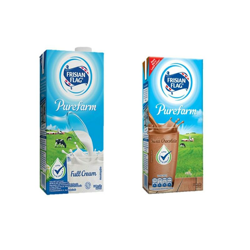 

Frisian flag purefarm susu UHT cair kotak 1L