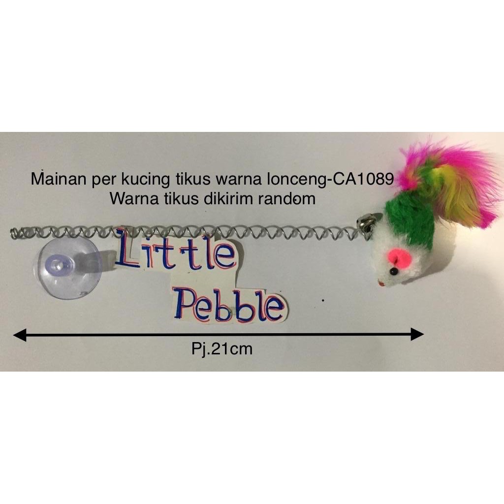 MAINAN KUCING tikus per bulu warna lonceng-CA1089