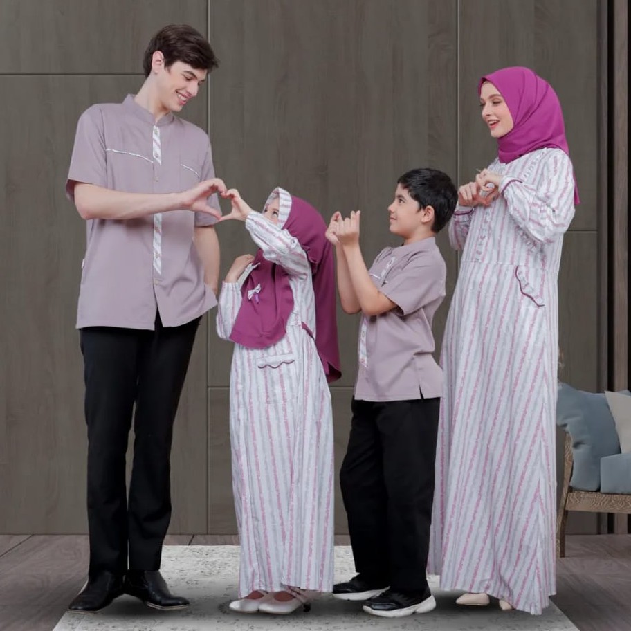 BAJU SARIMBIT KELUARGA PROMO 2022 / SARIMBIT KELUARGA RAUNA SARIMBIT 296 PINK / SARIMBIT COUPLE KELU