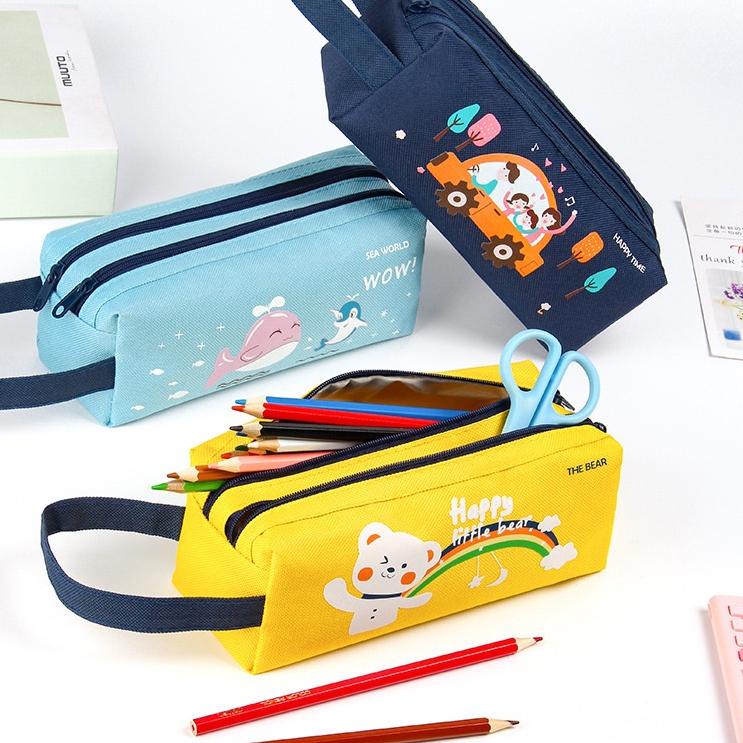 

Xva97 UNIONATK Pensil Case CartoonTempat Pensil Kapasitas Besar Jumbo Study Pencil Case .,.,
