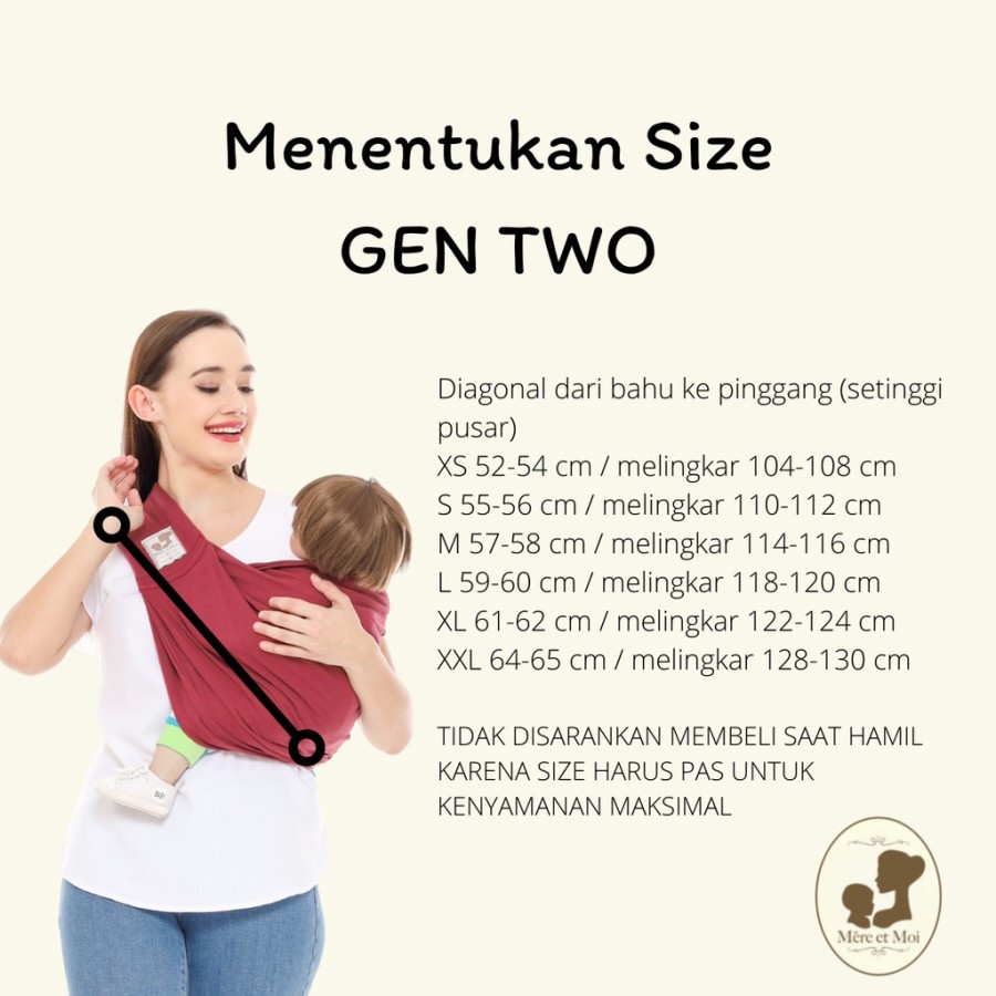 Mere - Geos Gen Two Original Series Mere et Moi / Gendongan Kaos Bayi