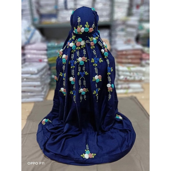 Mukena Terusan Bordir Tile Rambat