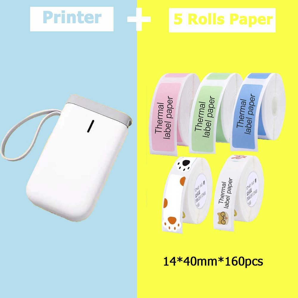 

D11 Wireless Portable Pocket Label Printer Handheld Bt Connection Fast Printing for Home Office Impr