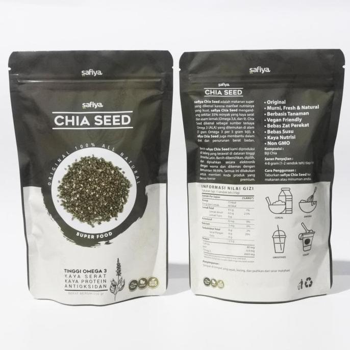 

Terlaris Organic Black Chia Seed / Cia Seed 1 Kg Premium Biji Chiaseed