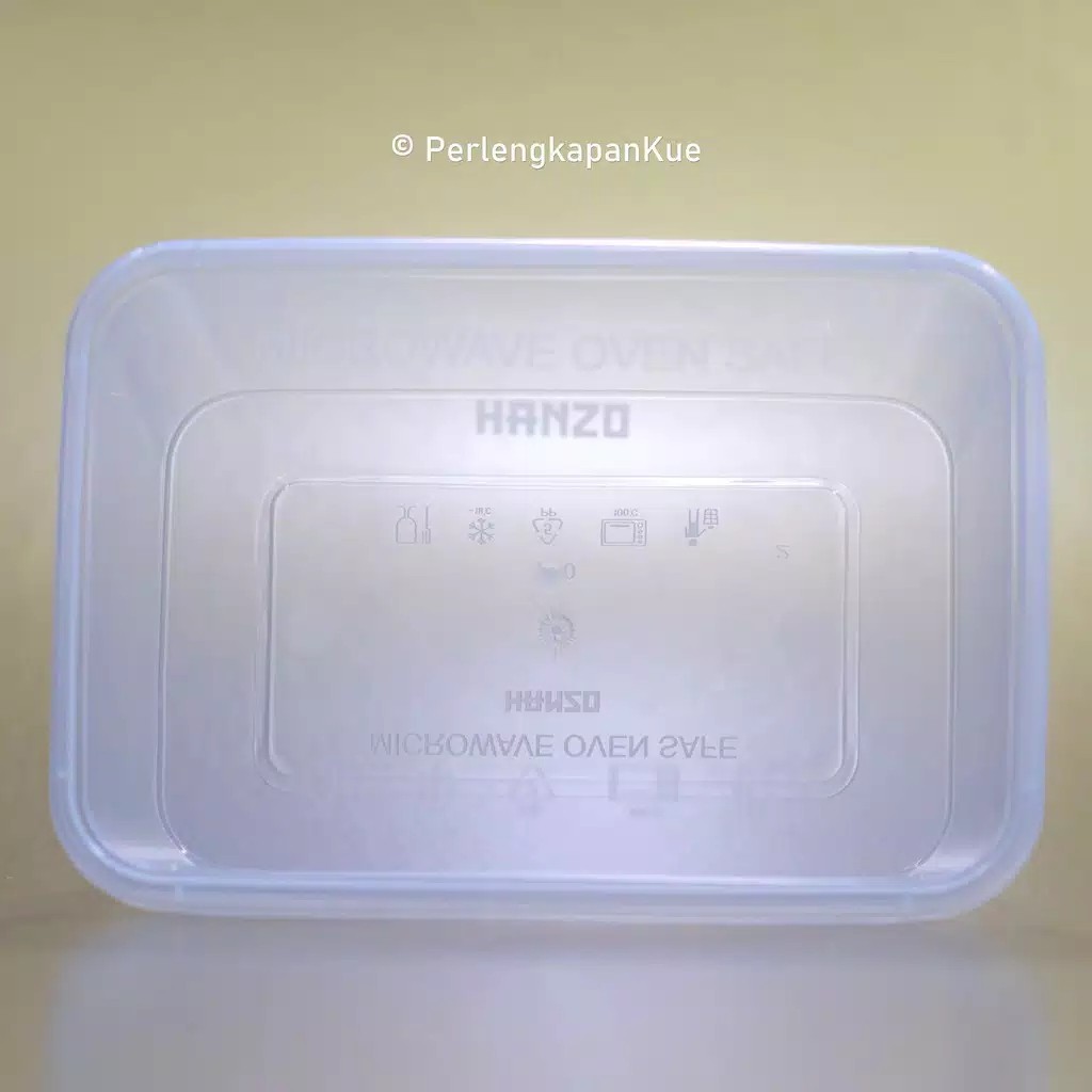 Isi 10 Thinwall Kotak Makan Box Makanan Plastik Bening 750ml