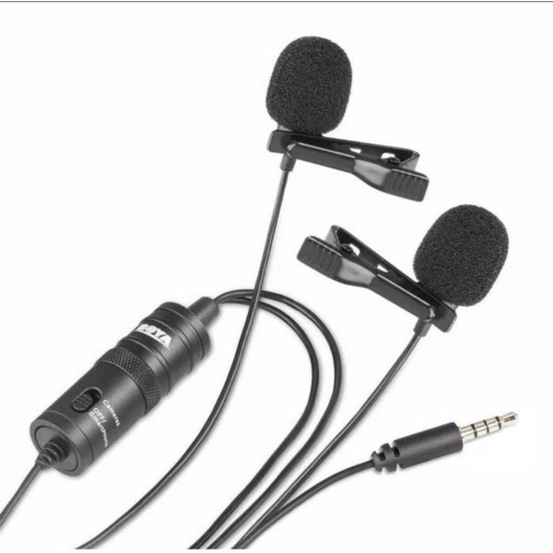 BOYA BY-M1DM DUAL Clip-On 2 MIC -Microphone Clip-On BOYA BY-M1DM