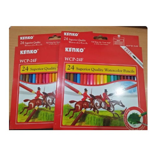 

WARNAPENSIL- KENKO 24 SUPERIOR QUALITY WATERCOLOR PENCILS / PENSIL WARNA WCP-24F -PENSIL WARNA