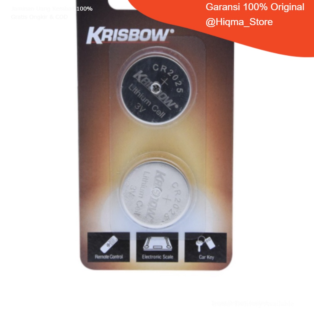 Krisbow Baterai Cr2025 2 Pcs