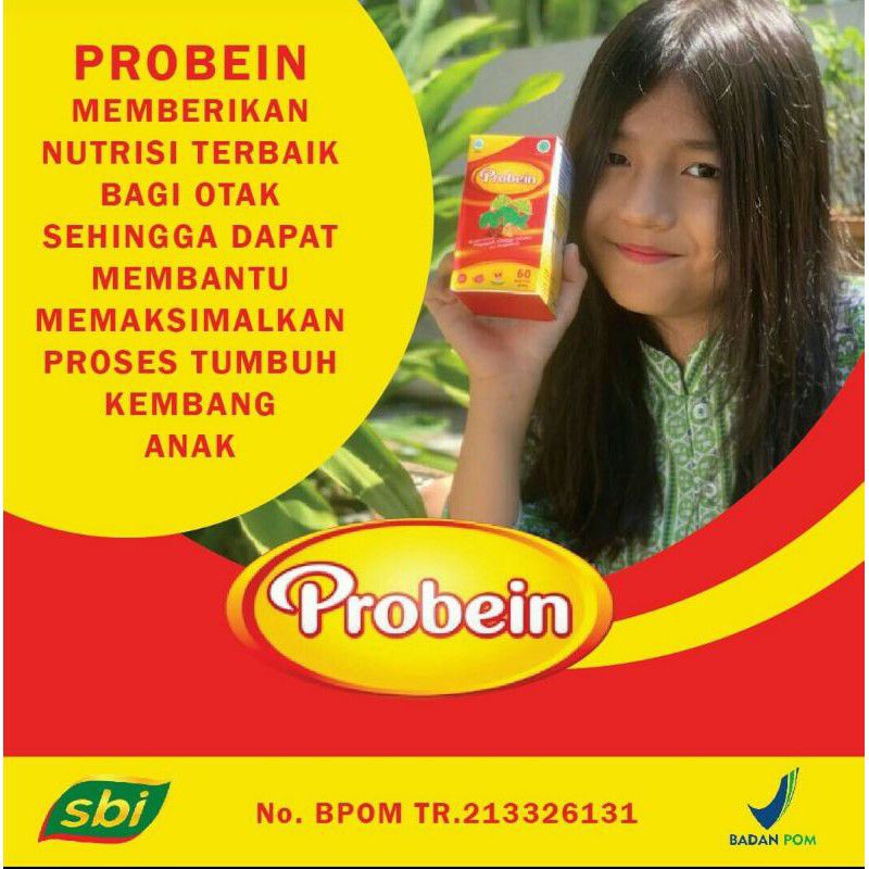 Nutrisi Otak Probein Vitamin Otak anak dan dewasa ORIGINAL BPOM