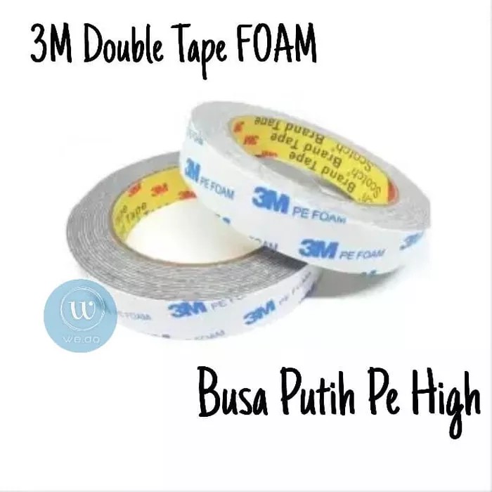 

Double Tape 3M FOAM Busa Putih PE High Quality Lem Dobel Perekat