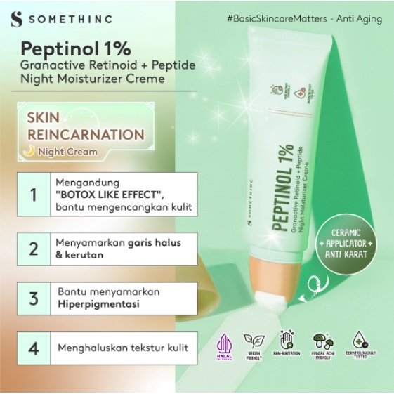 Somethinc Peptinol Granactive Retinoid + Peptide Night Moisturizer Creme 25ml | 50ml