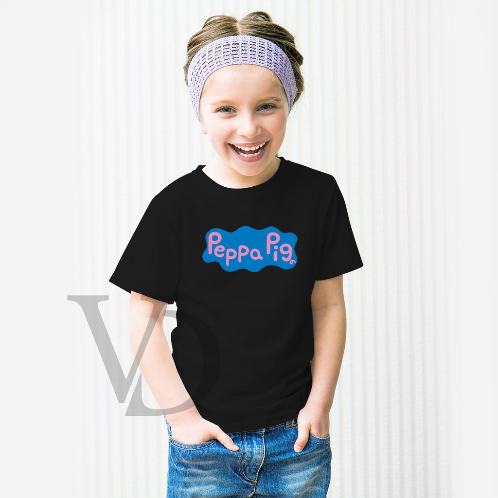 Kaos Anak Perempuan &amp; Laki - laki Unisex peppa pig/ kaos anak lucu / baju anak murah