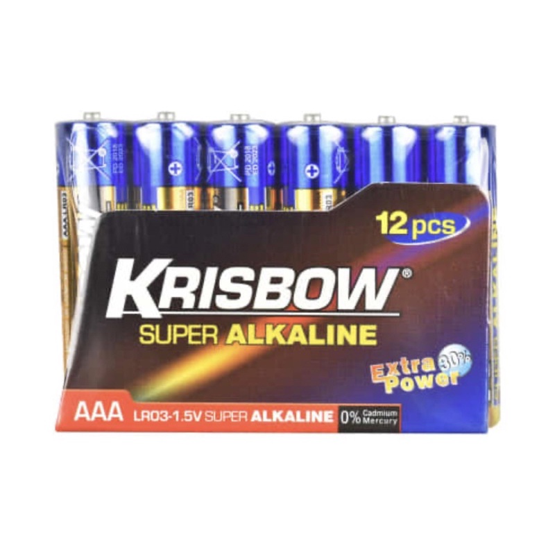 KRISBOW BATERAI/BATRE ALKALINE AA/AAA ISI 3 DAN 6 PCS/ BATERAI TYPE C/ TYPE D/ TYPE 9V/BATRE KANCING/BATERAI REMOTE MOBIL/MACAM MACAM TYPE BATERAI ACE