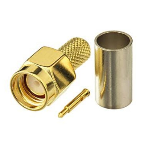 Jack connector rf sma male straight crimp rg58