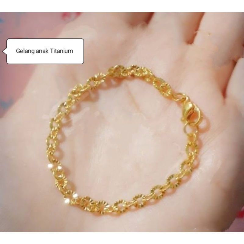 GELANG TANGAN ANAK NURI MOTIF ANTI KARAT