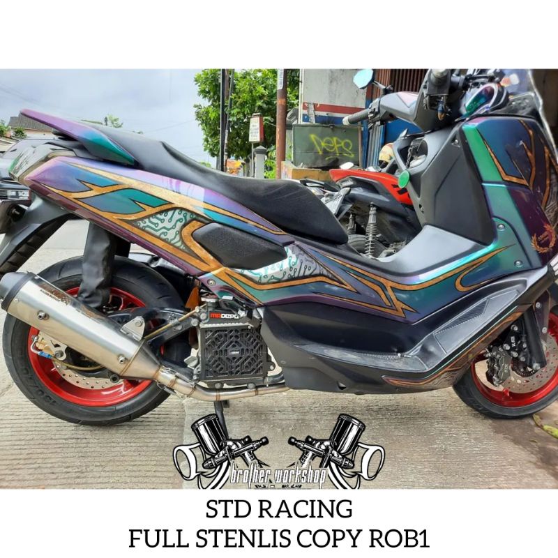 Knalpot WRC model copy ROB1 full stenlis aerox nmax lexy