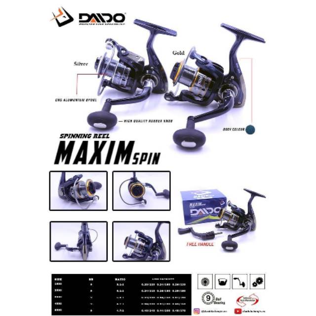 Daido maxim spin 2000 4000 6000