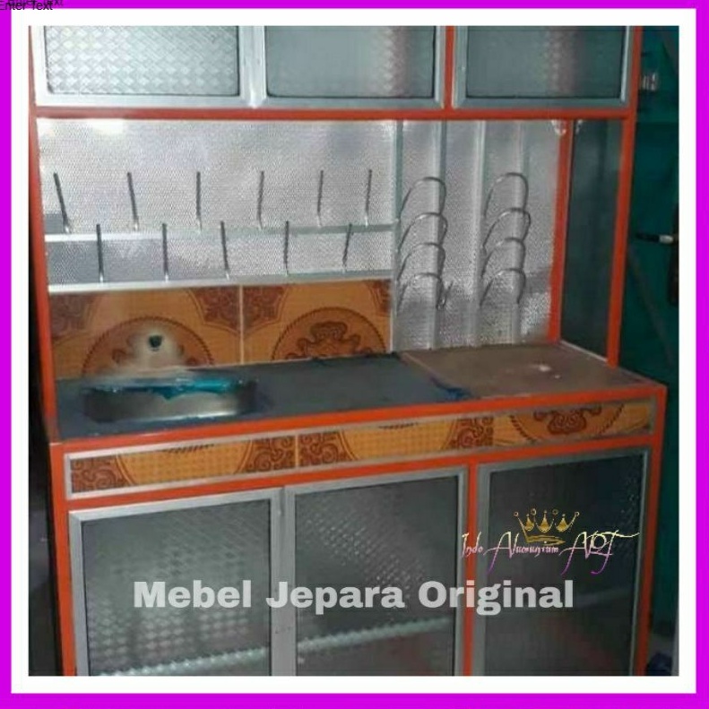 Wastafel - Kitchen set  - Rak Piring Gelas - Lemari Rak Dapur Pintu 6