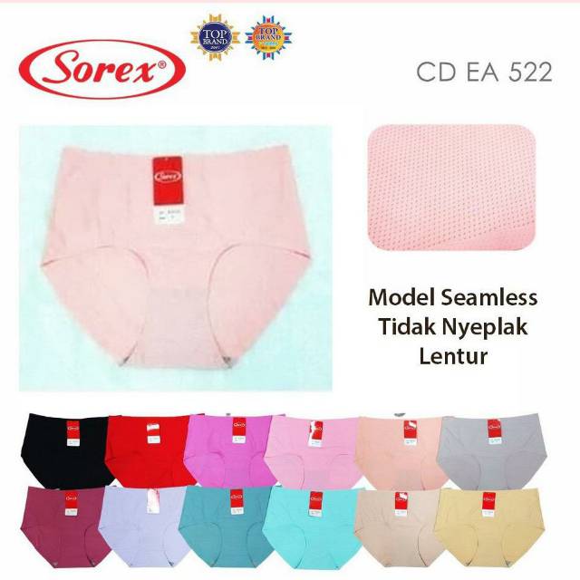 CD Celana Dalam Tanpa Jahitan Garis , CD Sorex EA522 Tanpa Garis Tidak Nyeplak , CD Seamless Sorex