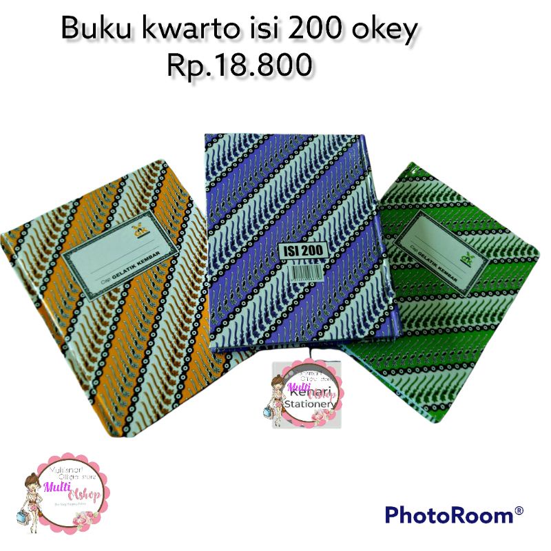 

BUKU KWWRTO OKEY ISI 200 LEMBAR BUKU KWARTO TEBAL BUKU OKEY