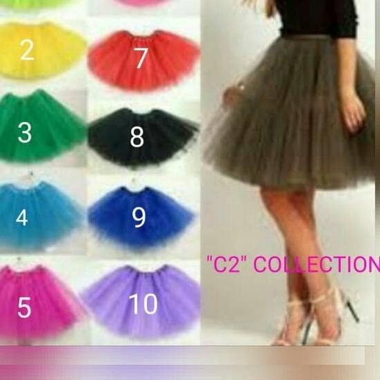 ☜ rok tutu dewasa - all size, Putih ❃