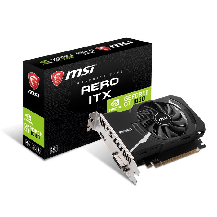 MSI GeForce GT 1030 2GB DDR4 - AERO ITX 2GD4 OC