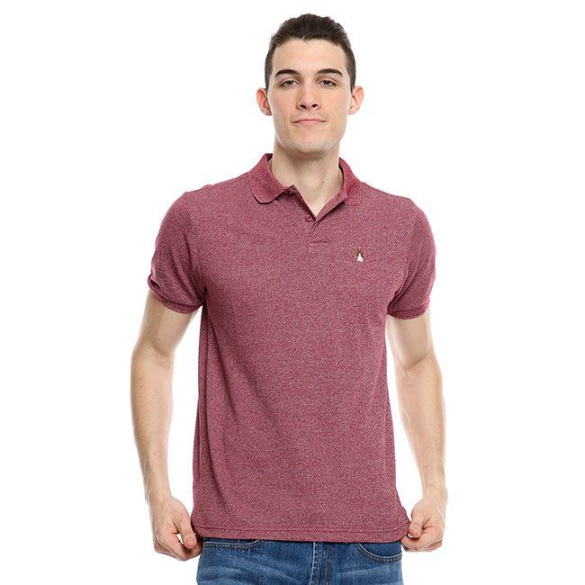 Hush Puppies Kaos Polo Pria Uttimo Maroon