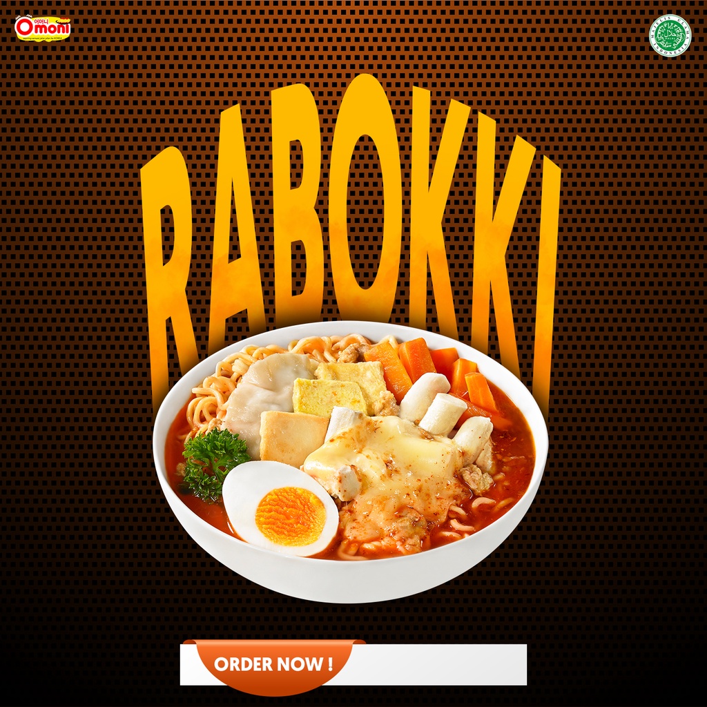 RABOKKI Makanan Jajanan Korea Viral Halal BPOM Merek Omoni Korean Halal Food