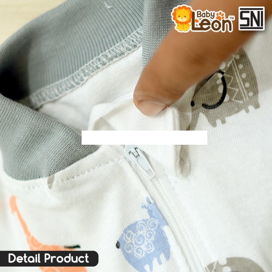 Baby Leon Bedong Instan FREE Topi Bayi - Bedong Bayi Instan