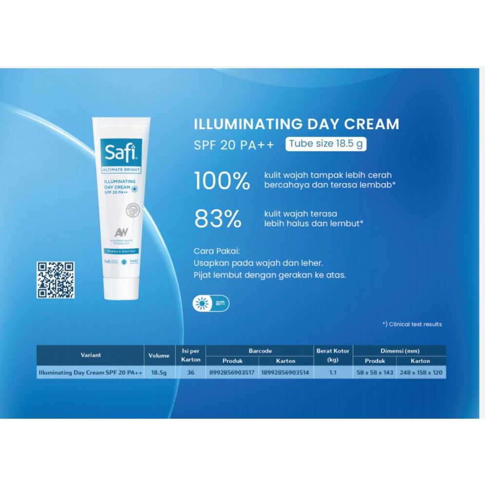 Safi Ultimate Bright Illuminating Day Cream SPF 20 PA+++